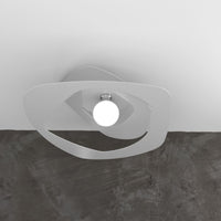 WARPED PLAFONIERA D.65 CM. 1 LUCE GRIGIO 1157-PL65-GR