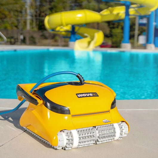 Robot Piscina Dolphin Wave 80 Con Spazzole Combinate, Carrello Caddy E Telecomando