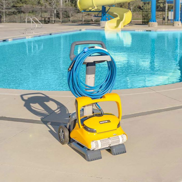 Robot Piscina Dolphin Wave 80 Con Spazzole Kanebo, Carrello Caddy E Telecomando