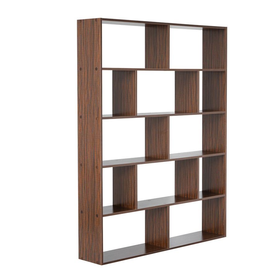 Libreria moderna in legno per ufficio soggiorno 160x124x24 cm