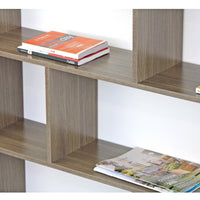 Libreria aperta in rovere scuro 124x160x24 cm