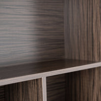 Libreria moderna design effetto rovere scuro 180x100 cm