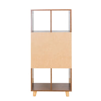 Mobiletto libreria studio con cassetto rovere scuro