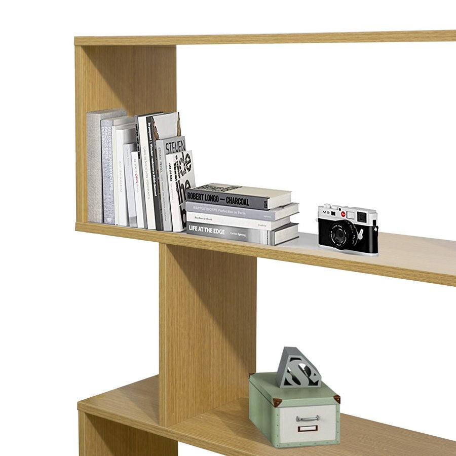 Libreria Zago a 3 vani in rovere naturale 110x97 cm