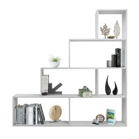 Libreria a scala in legno bianco opaco 145x145 cm