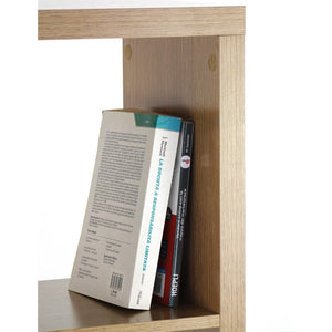 Libreria con 8 vani We Home in legno effetto rovere