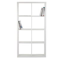 Libreria con 8 vani We Home in legno bianco opaco