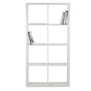 Libreria con 8 vani We Home in legno bianco opaco