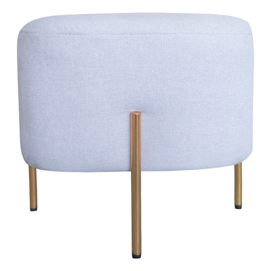 Pouf Poggiapiedi 41x41x41 cm in Tessuto Kate Grigio