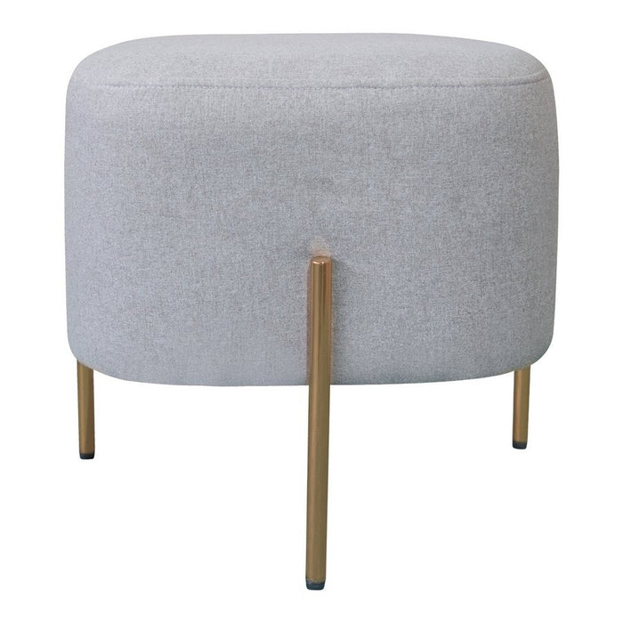 Pouf Poggiapiedi 41x41x41 cm in Tessuto Kate Beige