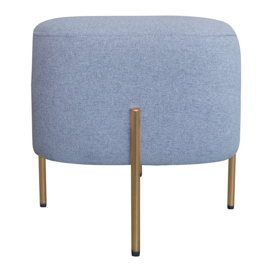 Pouf Poggiapiedi 41x41x41 cm in Tessuto Kate Grigio Scuro