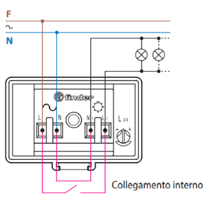 RelÃ¨ crepuscolare palo esterno tipo 10.41 16 ampere finder