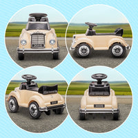 Macchina Elettrica per Bambini 6V con Licenza Mercedes 300S Beige