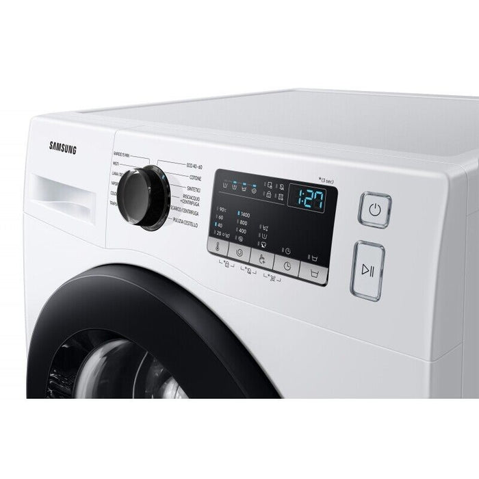 Lavatrice a Carico Frontale Samsung 9 Kg WW90T4040CE 1400 Giri Classe D (A85xL60xP55) Serie 4000T Vapore Igienizzante