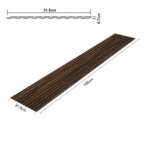 Set Boxtel di 12 Pannelli Murali 3D - Effetto Noce NEU.HOLZ