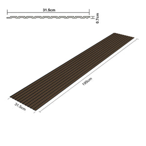 Set Bronckhorst di 24 Pannelli Murali 3D - Effetto Legno Scuro NEU.HOLZ