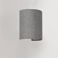 [lux.pro] Lampada da Parete con Paralume a Forma Semicilindrica in Tessuto, 1x E27 60W Lampada da Muro per