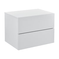 Comodino da Parete Ampfing con 2 Cassetti 40x29x30 cm Bianco [en.casa]