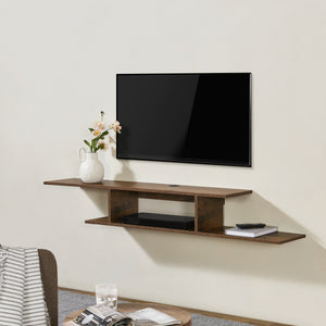 Mensola TV Stà¸vring Sospesa a Muro 21 x 150 x 25 cm Effetto Legno [en.casa]