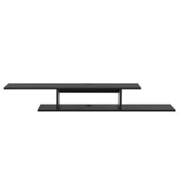 Mensola TV Stà¸vring Sospesa a Muro 21 x 150 x 25 cm Nero [en.casa]