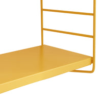 Scaffale da Parete Strà¤ngnà¤s a 3 Ripiani Regolabili 50 x 60 x 15 cm Acciaio Giallo [en.casa]