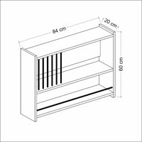 Scaffale Pensile 'Helsingà¸r' Mensola da Parete per Cucina - Bianco [en.casa]