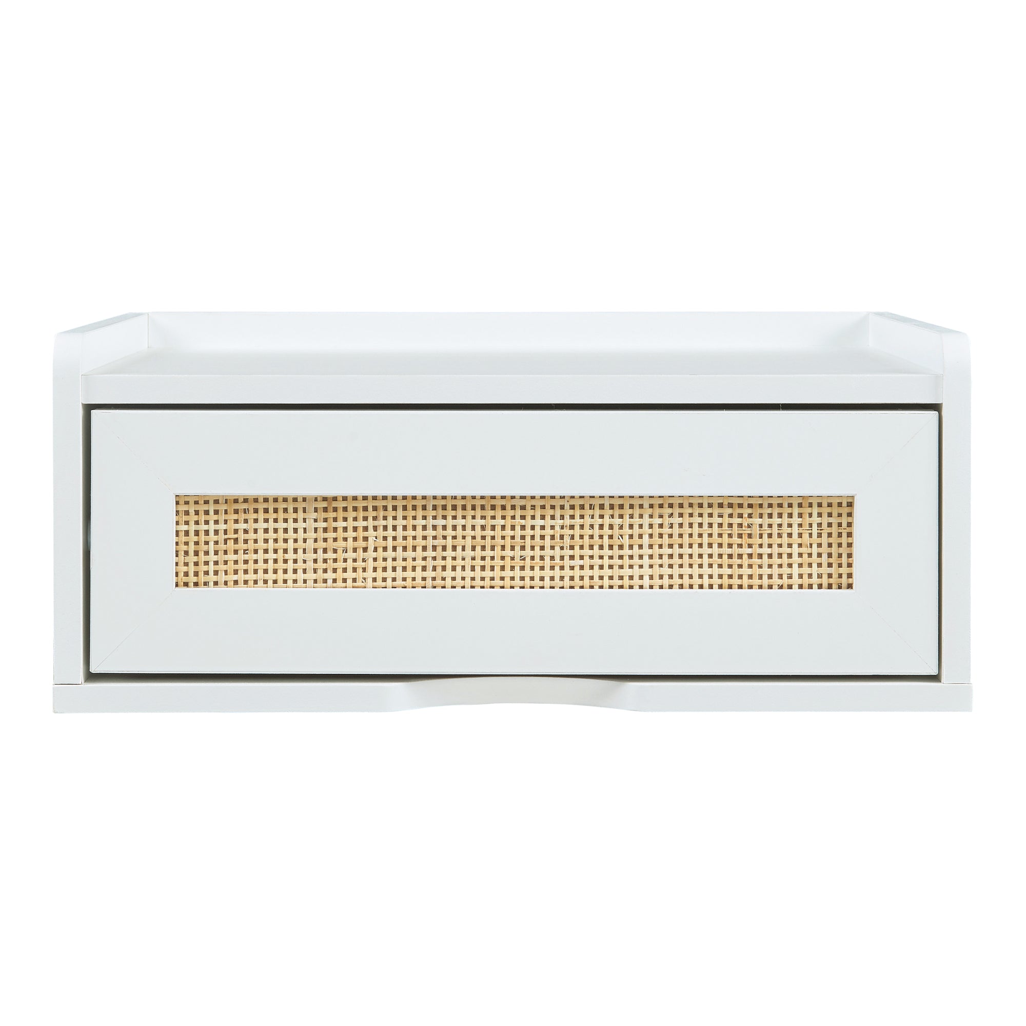 Mensola da Parete Ljuredsà¸ con Cassetto Integrato 40 x 30 x 16,5 cm - Bianco [en.casa]