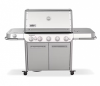 Weber 1500111 barbecue a gas summit fs38 s ,acciaio inox, con 5 bruciatori a gas gpl