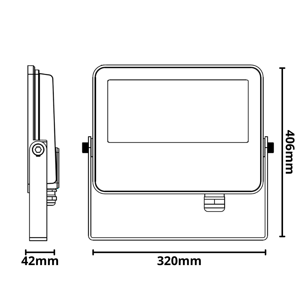 Proiettore led 300 watt slim metallo grigio ip65 equivalente 1827 watt temperatura 6000k bianco freddo