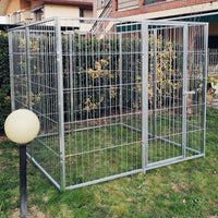 Box per cani da esterno zincatura elettrolitica 200x200x altezza 180 centimetri