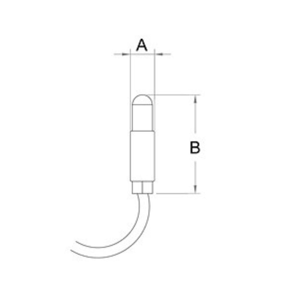 Lampada di segnalazione di ricambio led 110-230v pulsanti interruttori colore blu