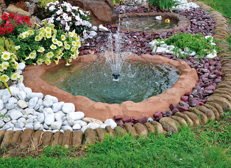 Bacino modello poggio giardini d'acqua dimensioni lunghezza 135x118 cm profondità  cm 38 capacità  litri 250