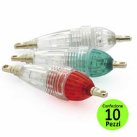 Multipack 10 pezzi micro luce per la pesca lite 3 batterie incluse