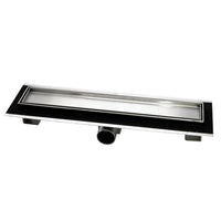 Canale canaletta pavimento lineare scarico doccia full inox mattonella canalina *** misure l1185xh63>115 mm, confezio...