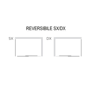 Lato fisso per box doccia porta scorrevole slide cristallo temprato *** misure 97-100cm x h190cm stampato, confezione 1