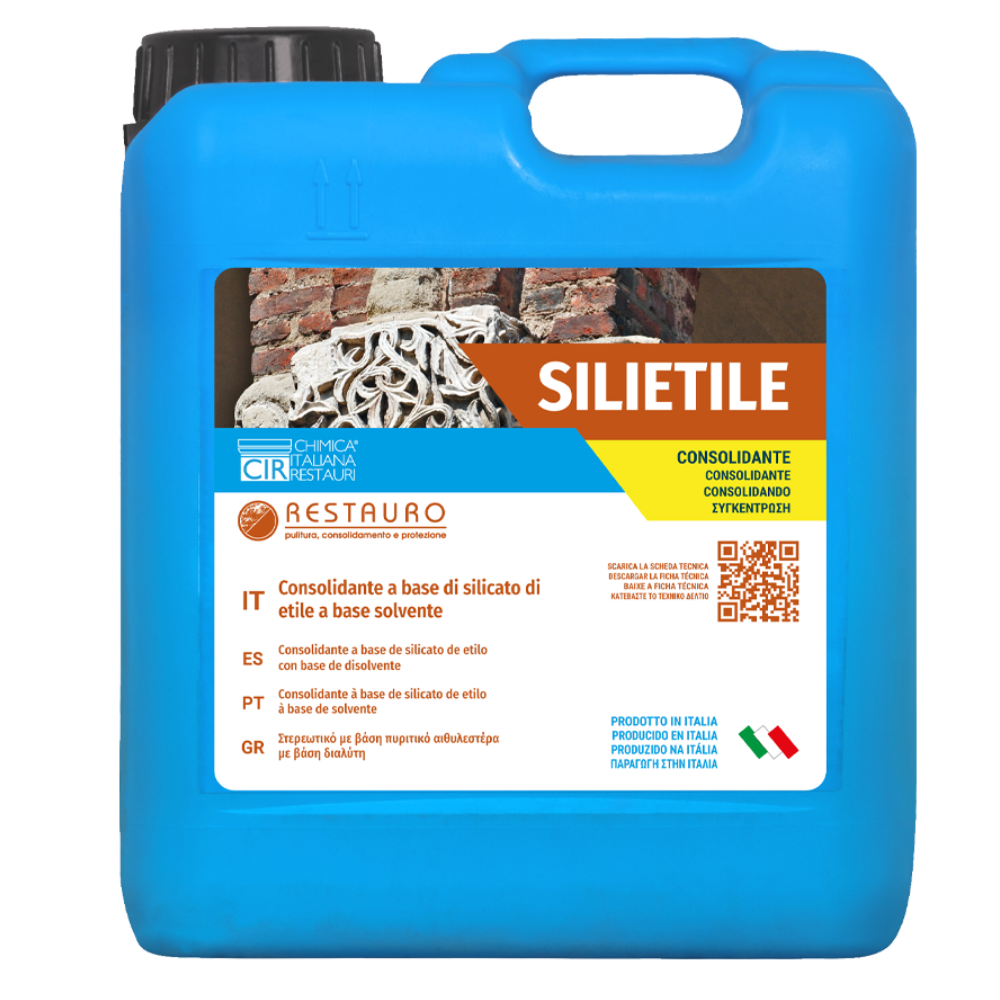 Consolidante a base di silicato di etile a solvente per restauro silietile da 5 lt