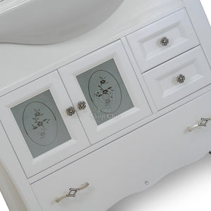 Mobile bagno 88 cm shabby chic