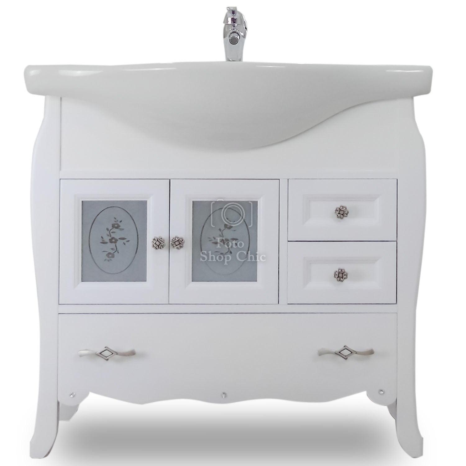 Mobile bagno 88 cm shabby chic