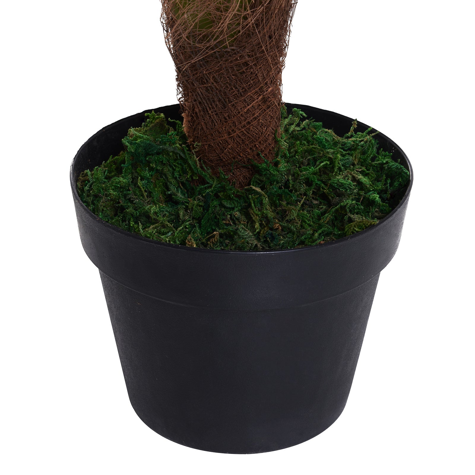 Pianta Artificiale Palma Cycas da Interno e Esterno H123 cm con Vaso Verde