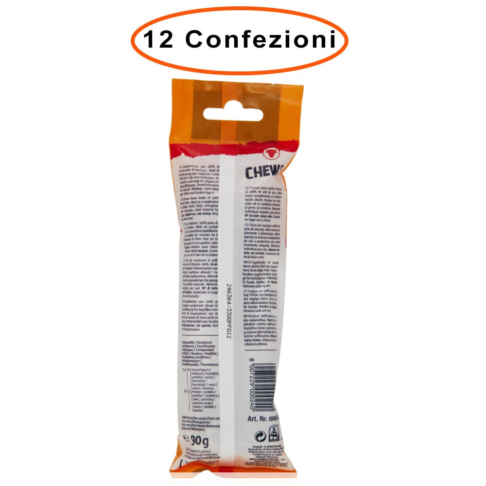 Vitakraft osso per cani snack chews 14 cm 12 confezioni da 90 gr