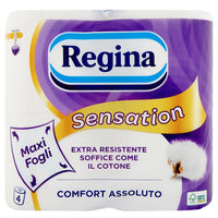 Regina sensation carta igienica 6 confezioni da 4 rotoli ciascuno