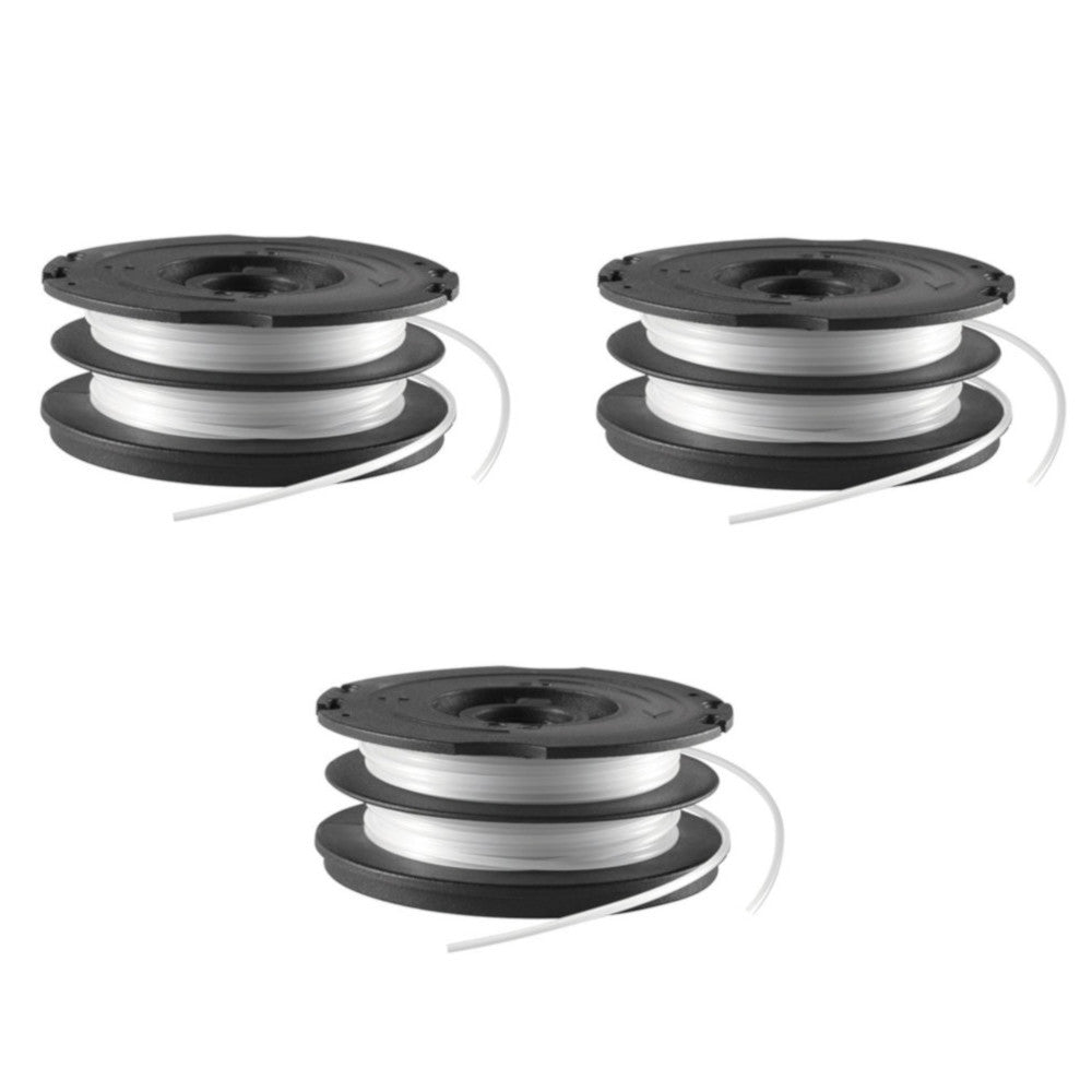 Multipack da 3 rocchetti e filo reflex plus 1,5 mm a6495 black+decker