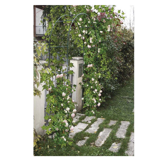 Arco per giardino decorativo in ferro verde per rose rampicanti pezzi 2