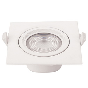 Faretto led incasso orientabile quadro soffitto 10watt driver incluso temperatura 4500k bianco naturale