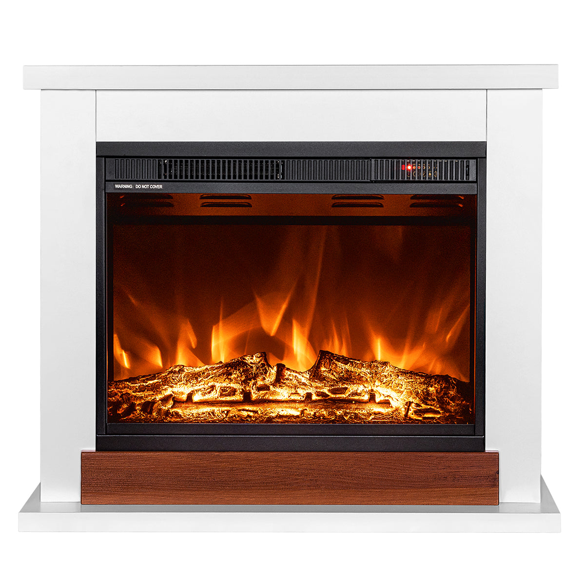 Camino Elettrico da Pavimento 70x80x30 cm Effetto Fiamma 1500W Sting & Lorance