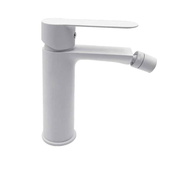 Miscelatore rubinetto oceania per bidet in ottone colore bianco opaco con piletta *** confezione 1