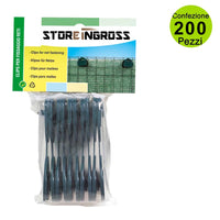 Multipack da 200 pz clips per fissaggio reti super pe