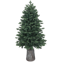 Albero di Natale Artificiale 150 cm 994 Rami Realistico Base in Resina Verde