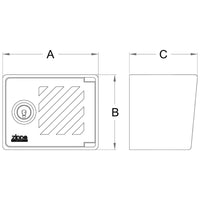 Selettore esterno blindino 2063 nylon ip40 a parete per serranda con chiave