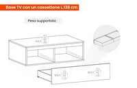 Parete attrezzata di design Made in Italy, Argilla e Mercure, ZLCINFNCOMPN38-1